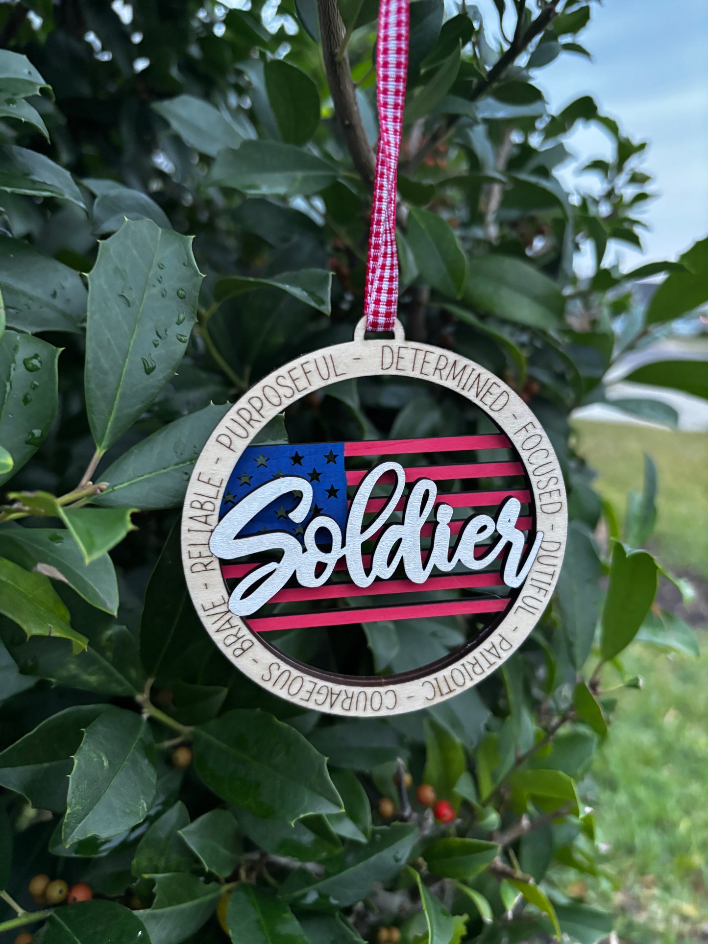 American Soldier Ornament