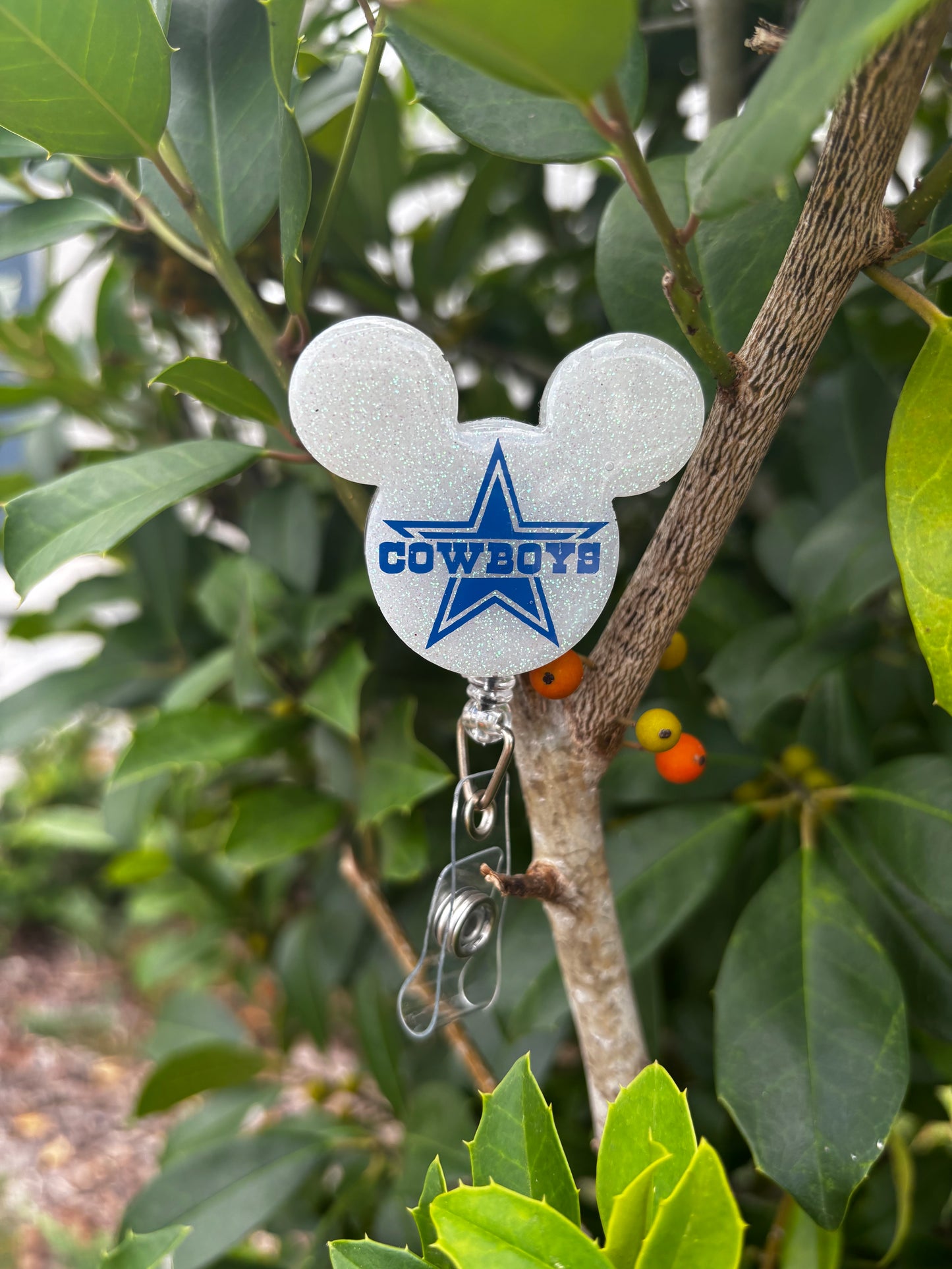 Dallas Cowboys Mickey Mouse Badge Reel