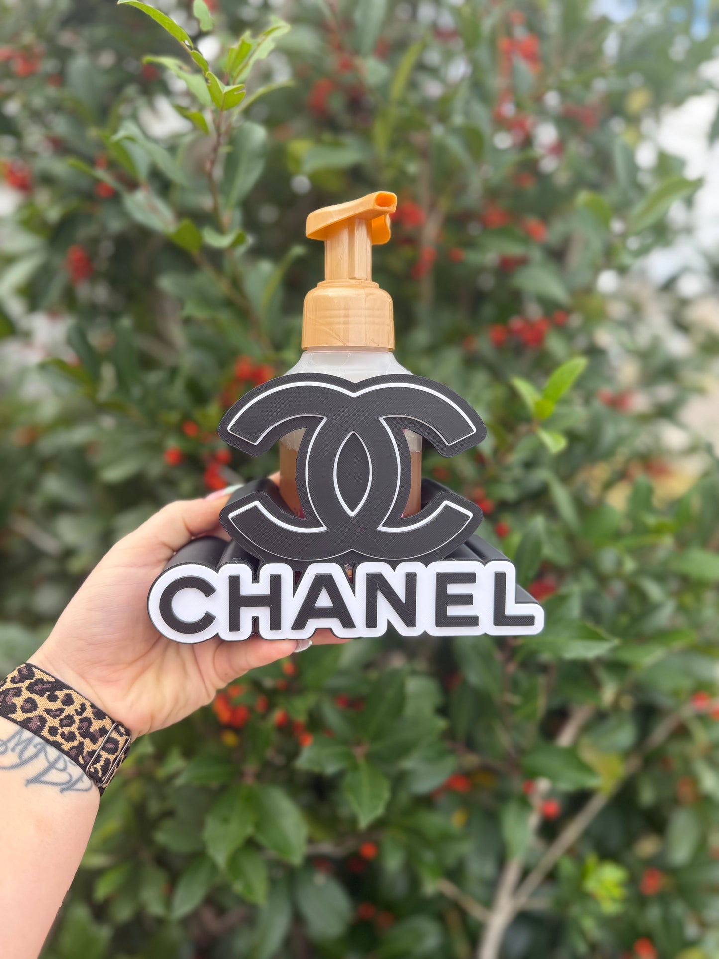 Luxury Inspired Designer Soap Holder | High-End Glam Bathroom Decor | Fits Bath & Body Works Foaming Soap