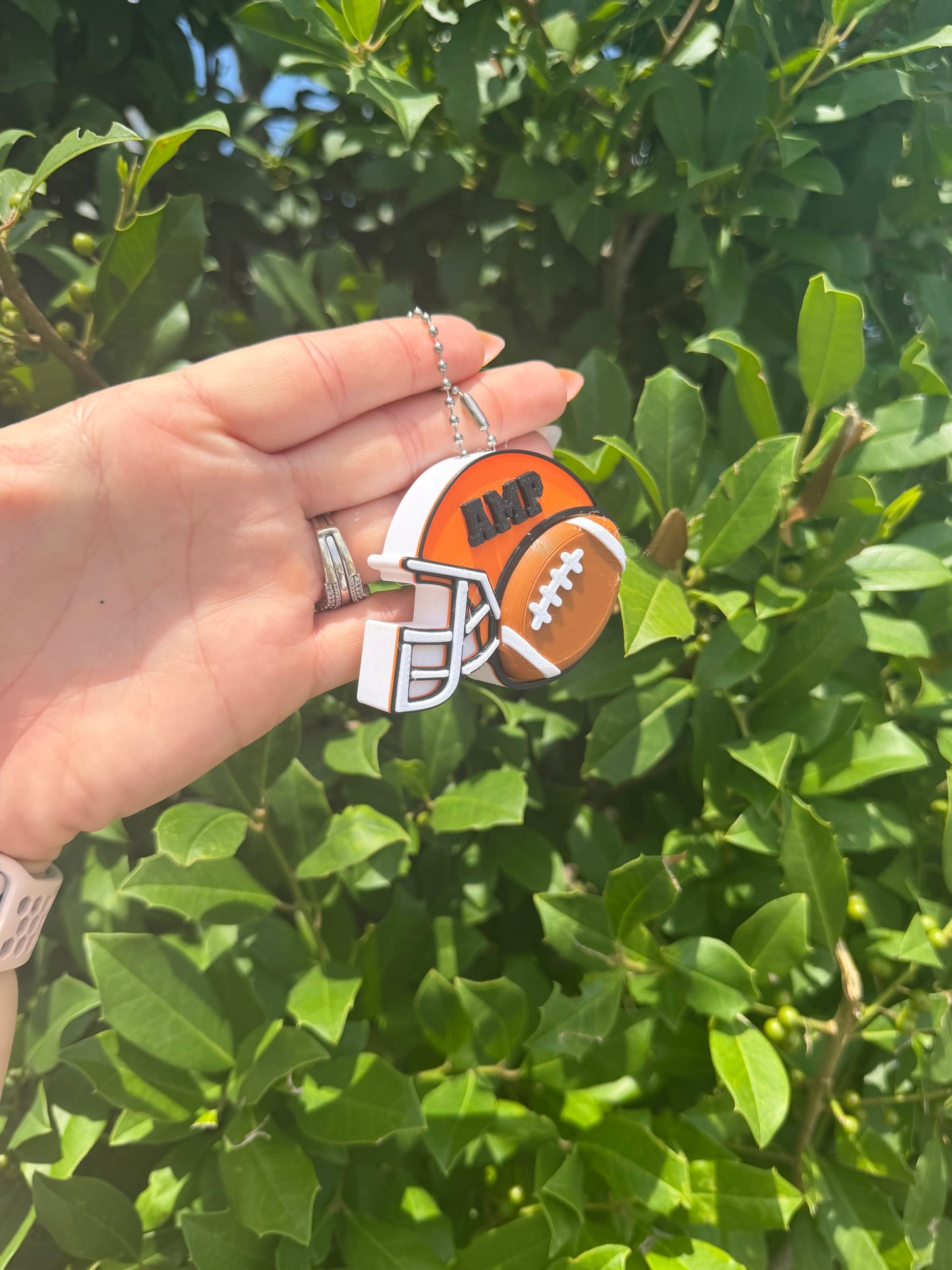 Personalized Football Helmet Clicker Keychain β Custom Football Coach Counter, Team Spirit Clicker, Personalized Football Gift