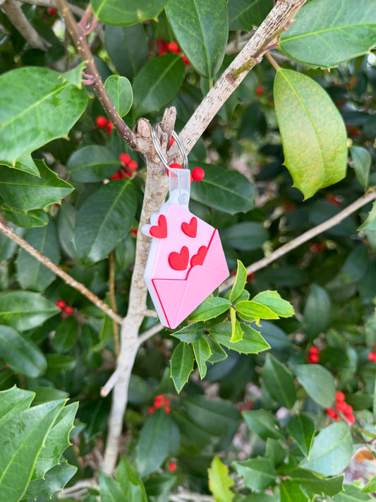 Valentine’s Day NFC Keychain | Love Letter NFC Keychain | Custom Digital Message Keychain | Romantic Gift for Him or Her