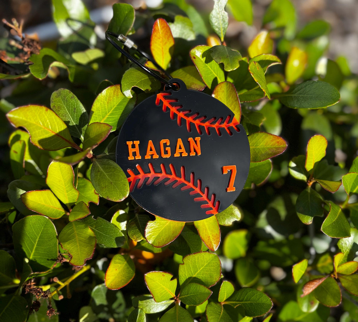 Baseball Bag Tag | Custom Handmade | Baseball Player | Custom Name