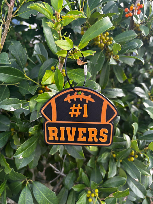 Personalized Sports Bag Tags – Custom Name & Number Keychain | Football, Baseball, Soccer, Volleyball Gift for Athletes