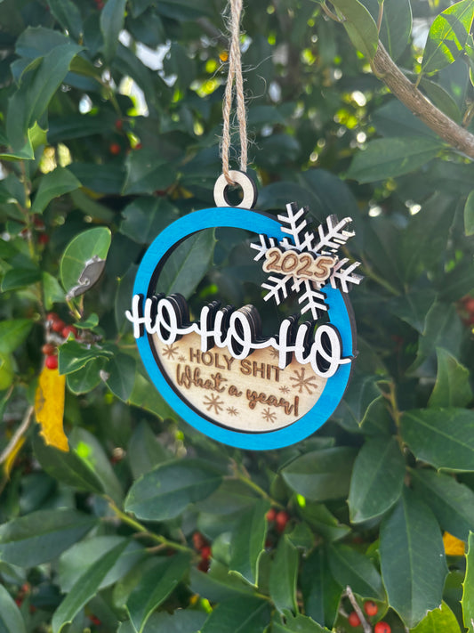 HO HO HO Holy Shit Ornament 2025