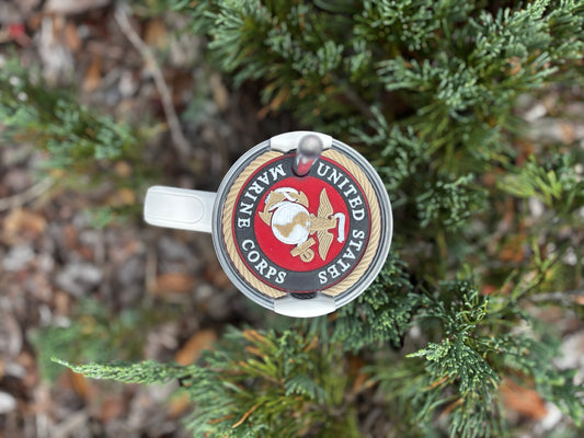 USMC 40oz Stanley Tumbler Topper | Marine Corps Cup Lid Topper | Optional USMC Straw Topper Add-On