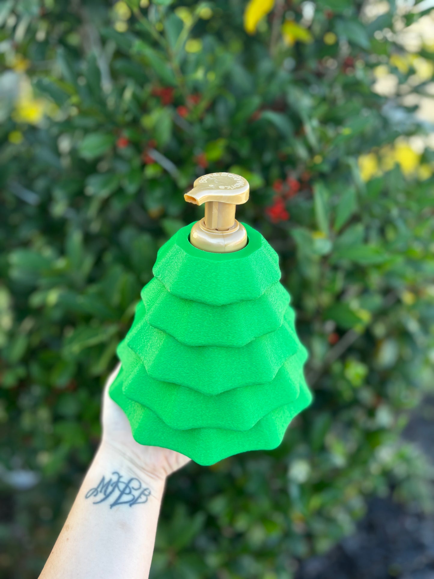Bath & Body Works Christmas Tree Soap Dispenser Holder