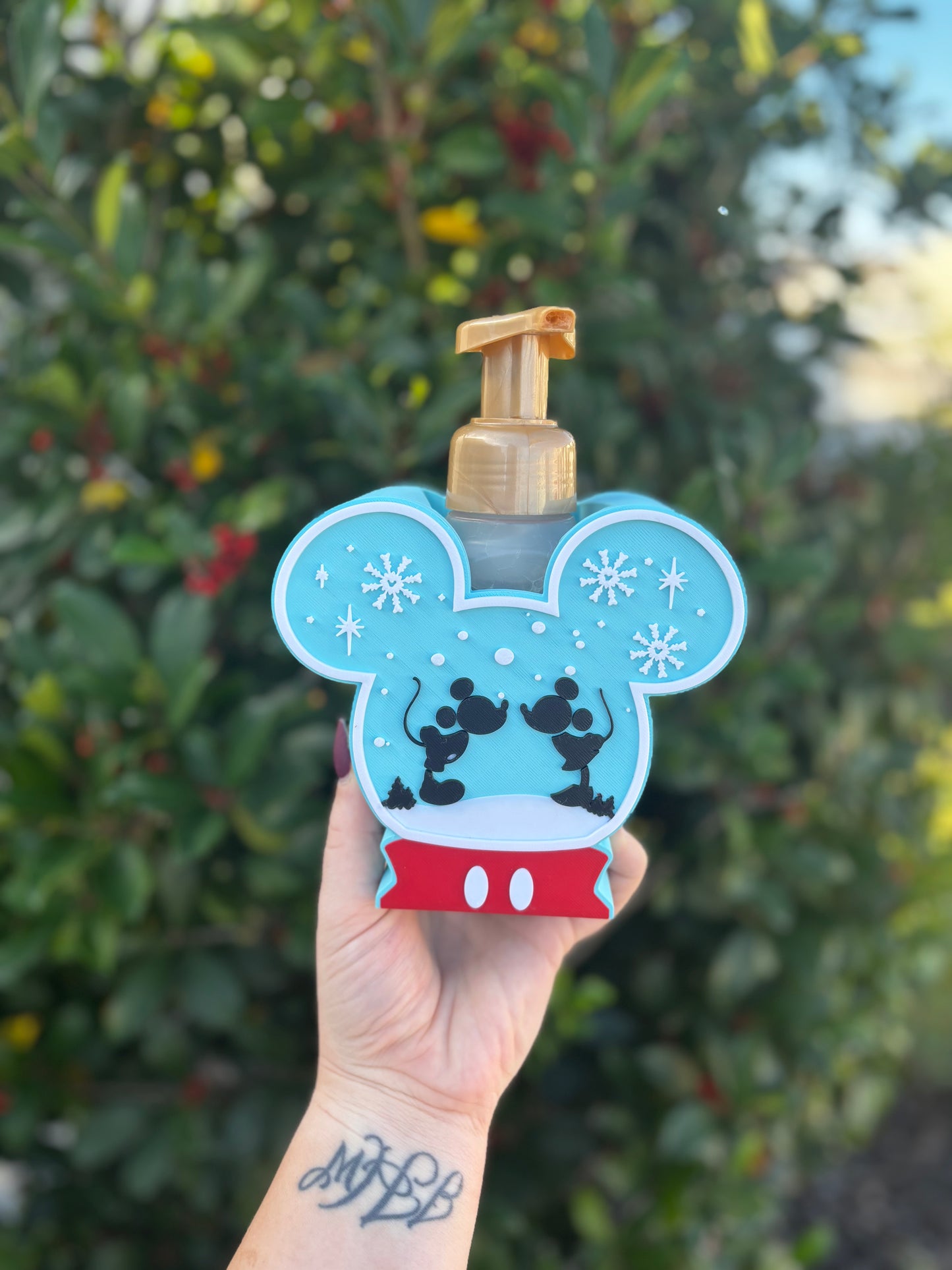 Snow Globe Disney Inspired Bath & Body Works Foam Soap Holder