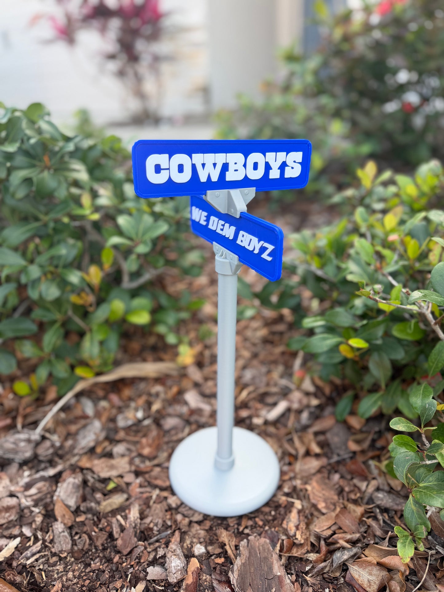 Dallas Cowboys Street Sign Decor | “We Dem Boyz” Desk & Shelf Display | Cowboys Fan Gift | Football Room Decor