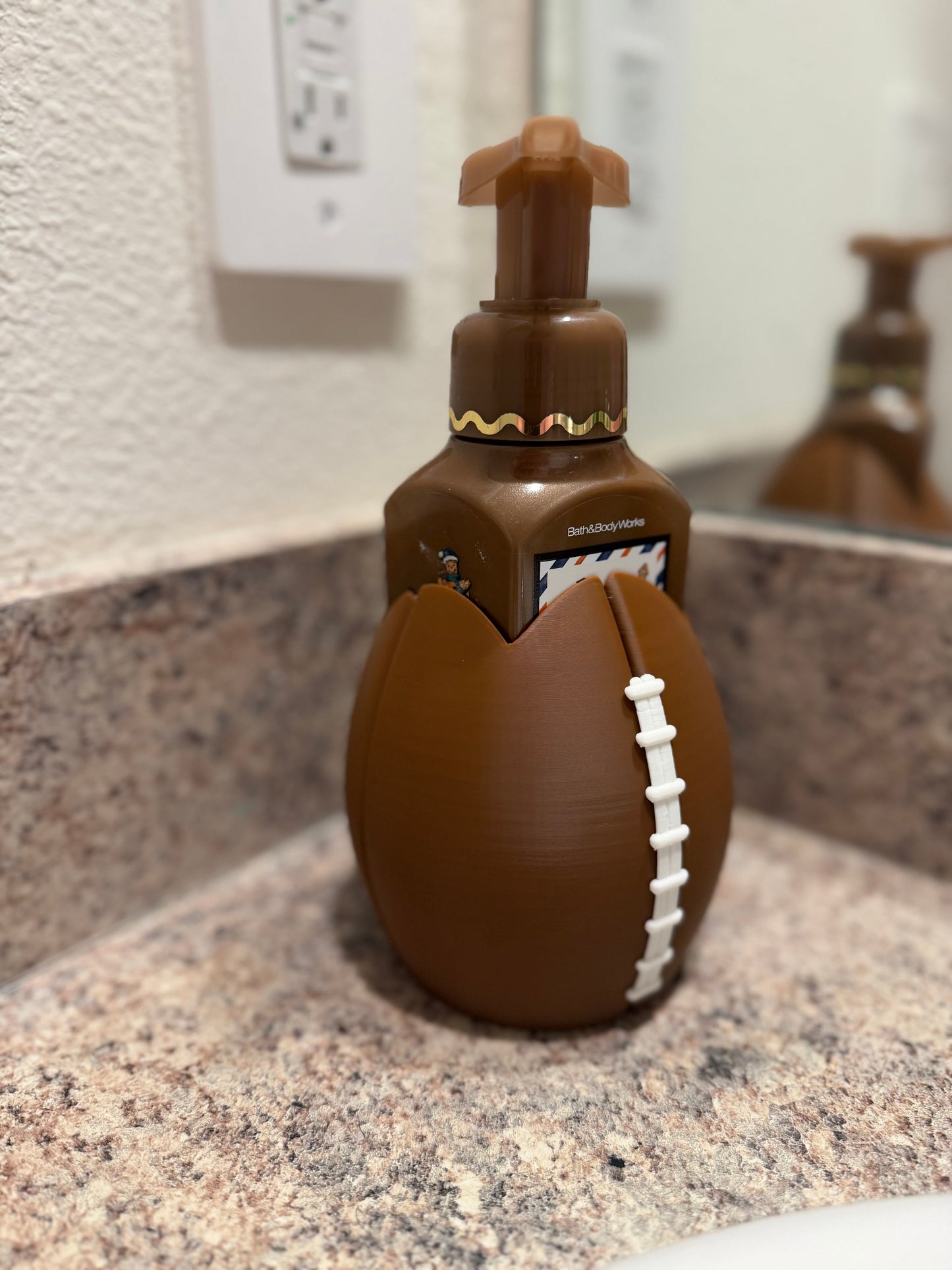 Football Bath & Body Works Soap Holder | Bathroom Decor | Football Fan Gift | Sports Bathroom Accessory