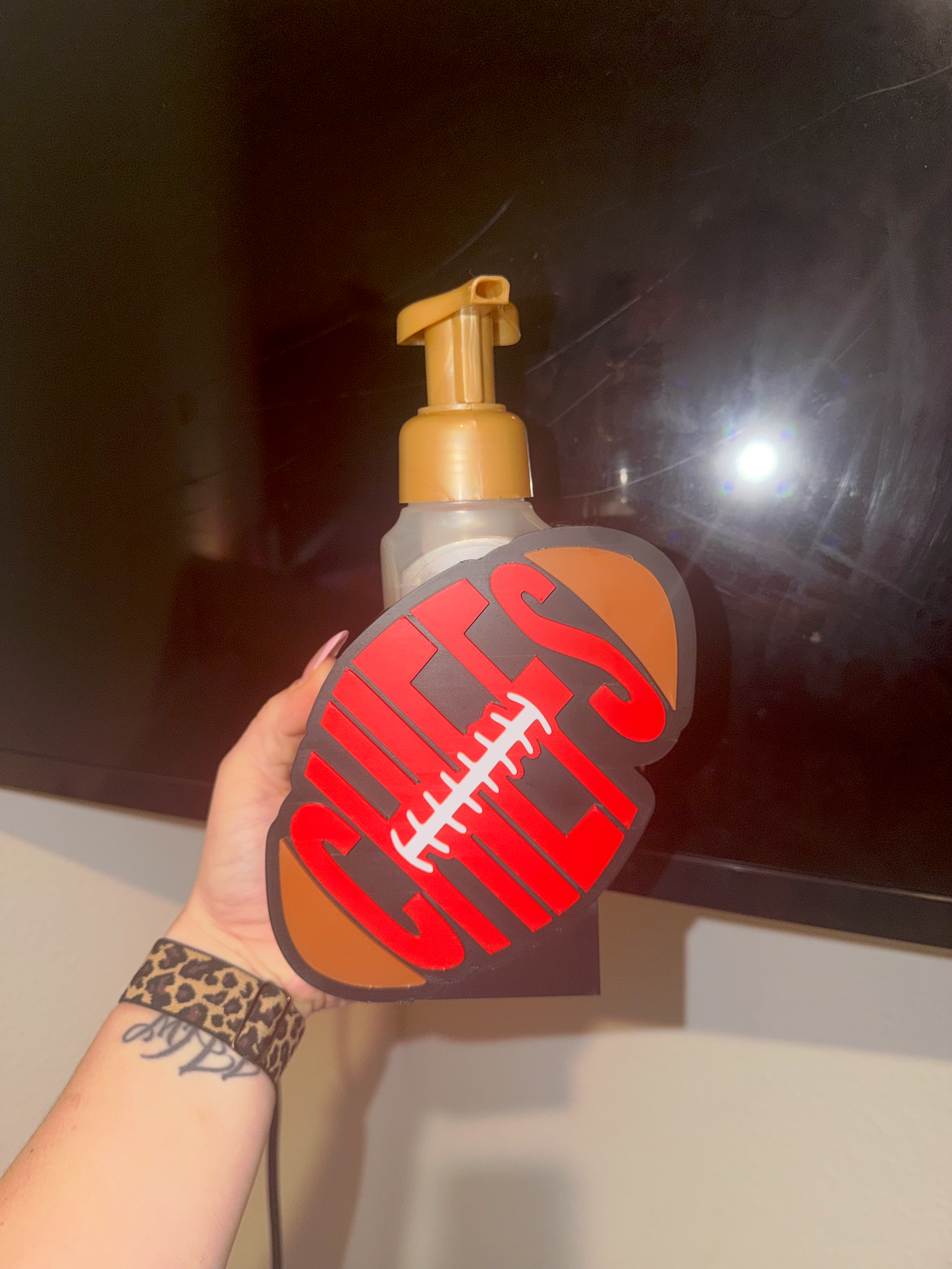 Chiefs Soap Holder 3D Print File | Football Bathroom Decor (STL & 3MF File)