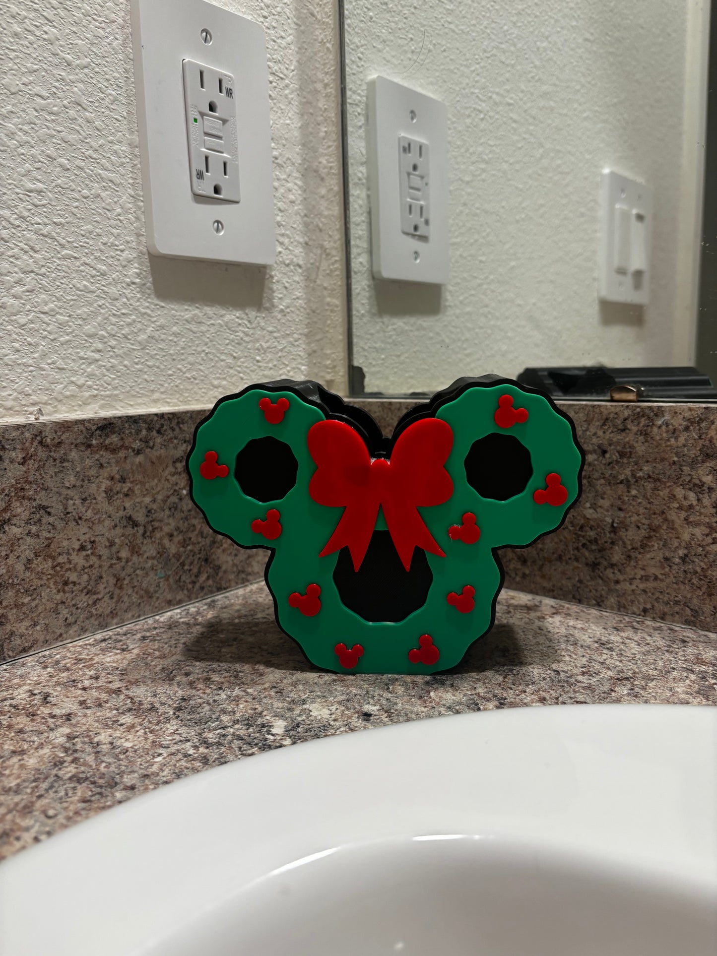 Minnie Mouse Christmas Wreath Bath & Body Works Soap Holder