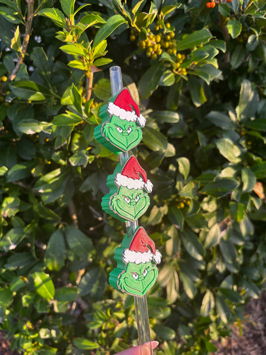 Grinch Stanley Straw Topper