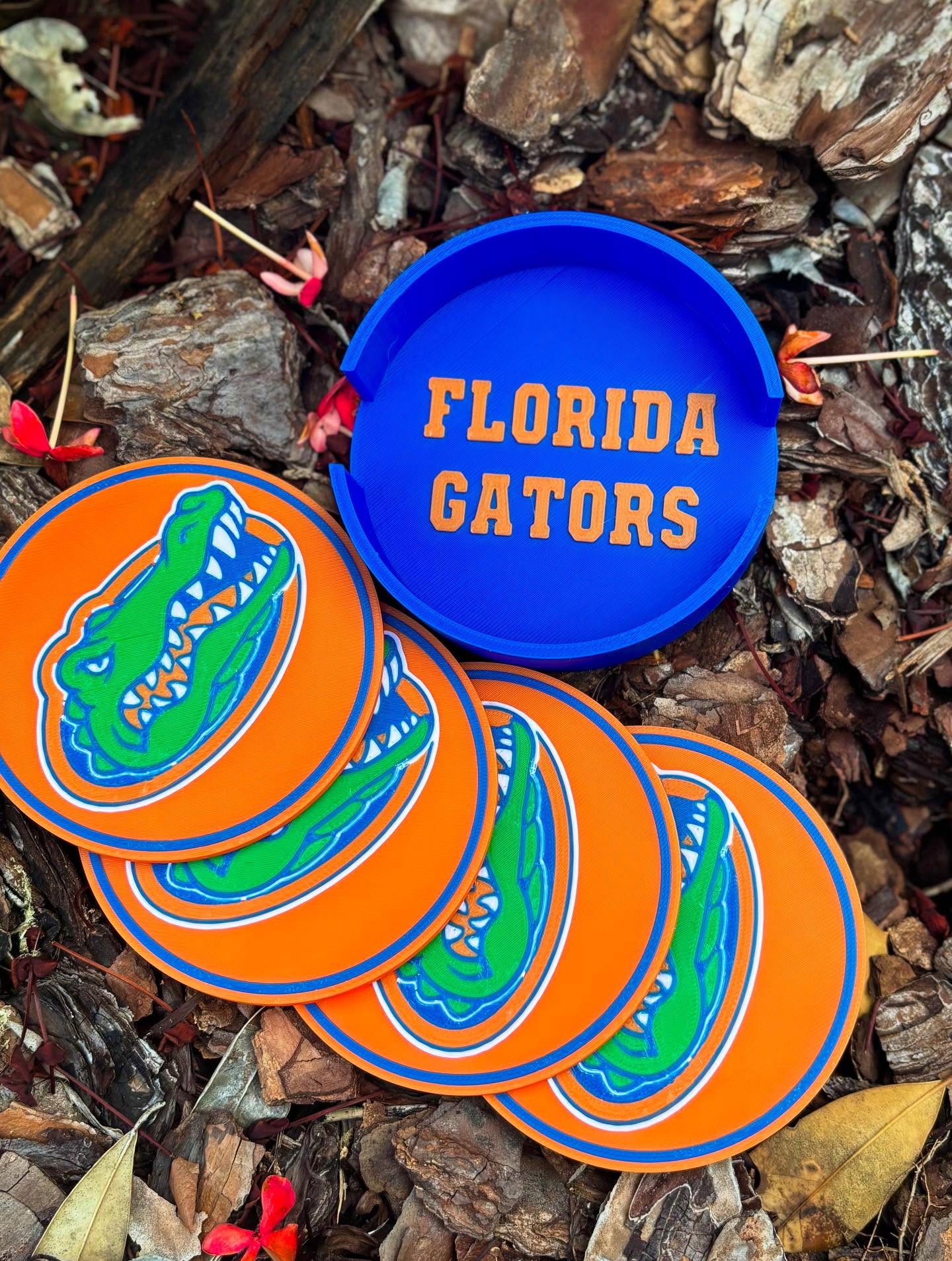 Florida Gators Coaster Set w/Case