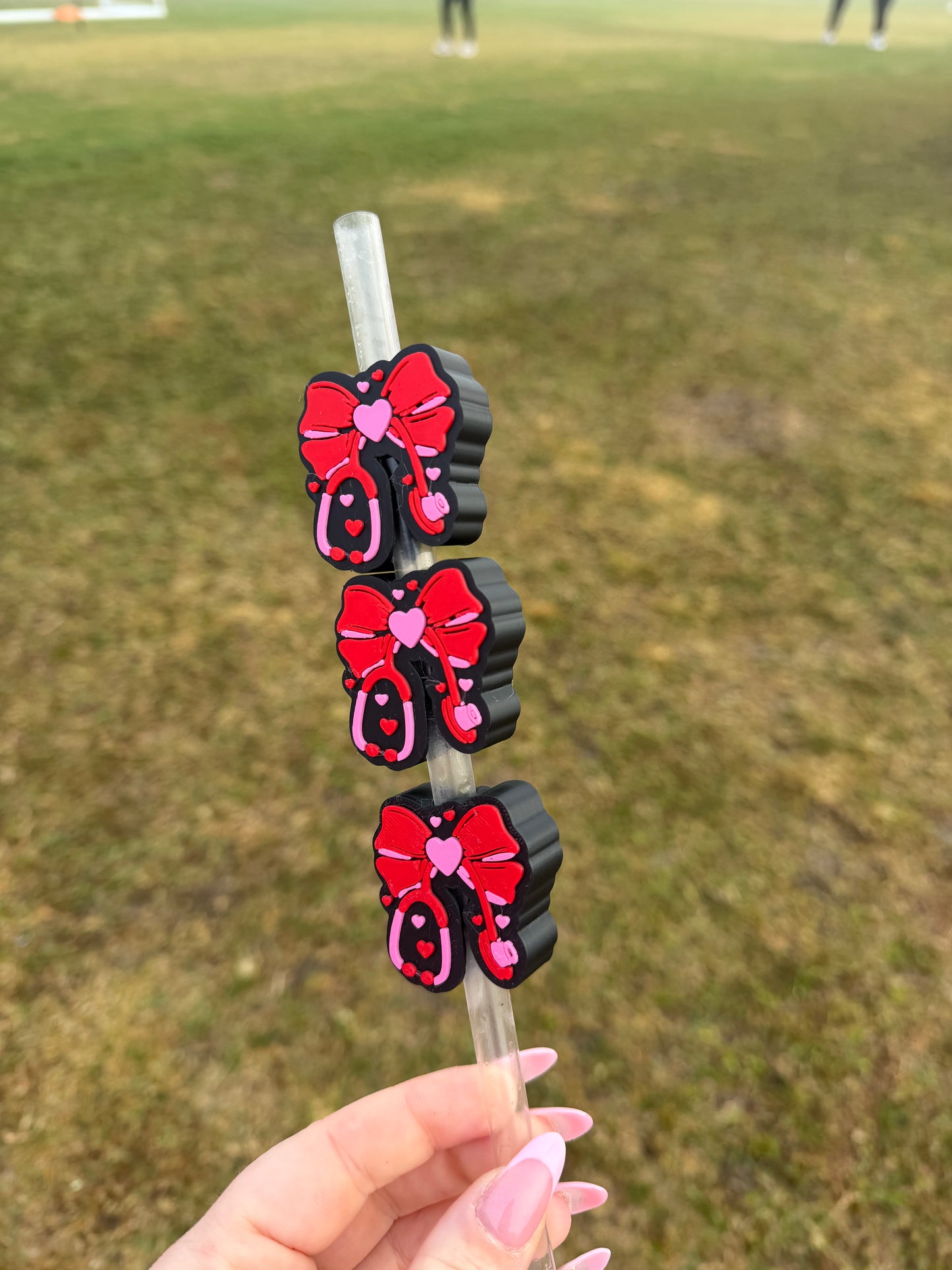 Valentine’s Day Nurse Stanley Straw Topper | Nurse Gift | Stanley Cup Straw Topper | Healthcare Valentine | Cute Nurse Accessory