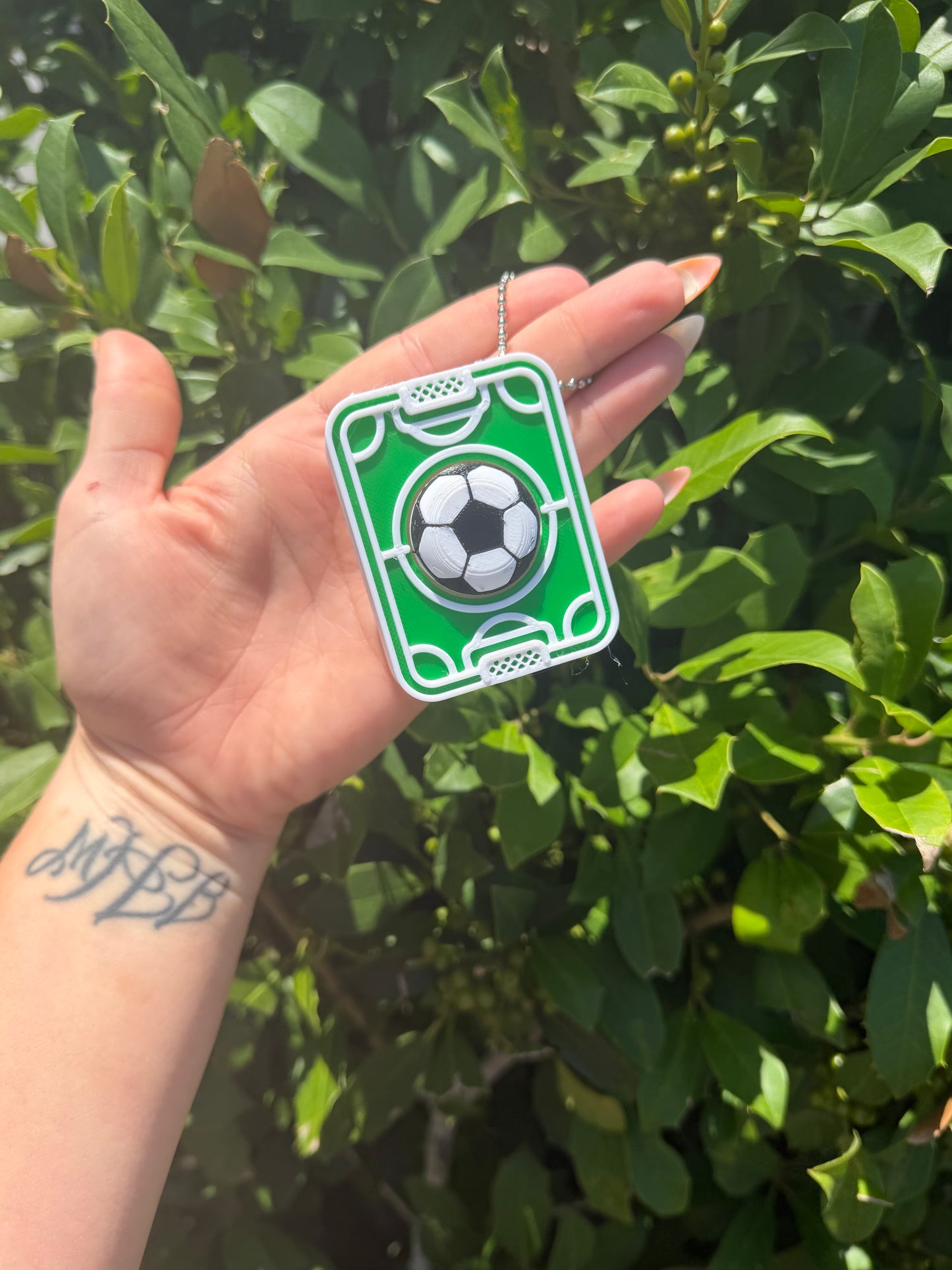 Soccer Field Clicker Keychain Fidget Toy | Soccer Lover Gift | Soccer Field Keychain | Sensory Clicker | Sports Backpack Accessory