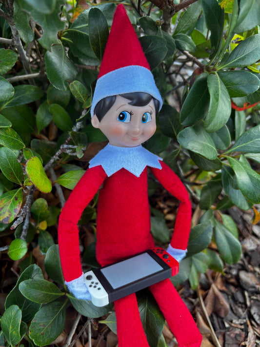 Elf on the Shelf Mini Nintendo Switch – Funny Holiday Prop – Elf Accessories – Christmas Elf Ideas – Elf Prank Prop
