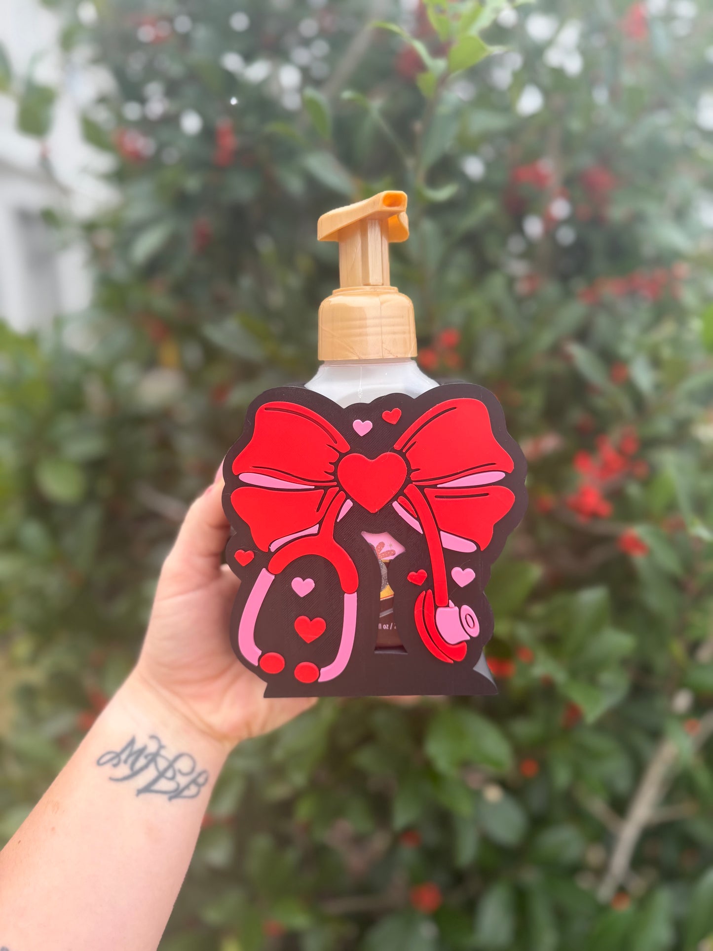 Heart Bow Soap Holder STL | Valentine's Day Nurse Gift (Digital File)