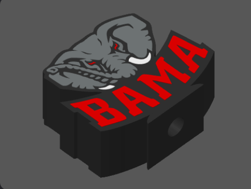 Alabama Roll Tide | Bama Elephant Soap Holder – Digital File | STL & 3MF Download