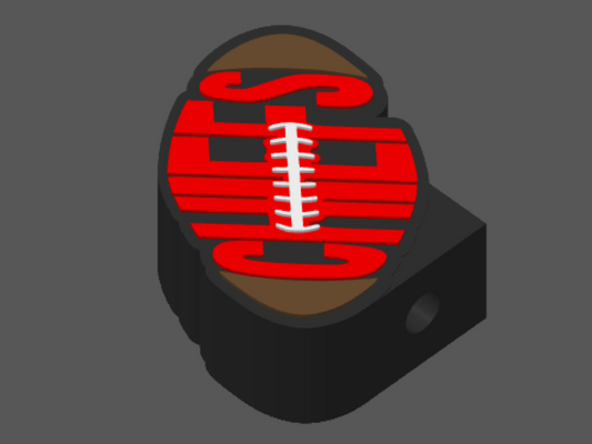 Chiefs Soap Holder 3D Print File | Football Bathroom Decor (STL & 3MF File)