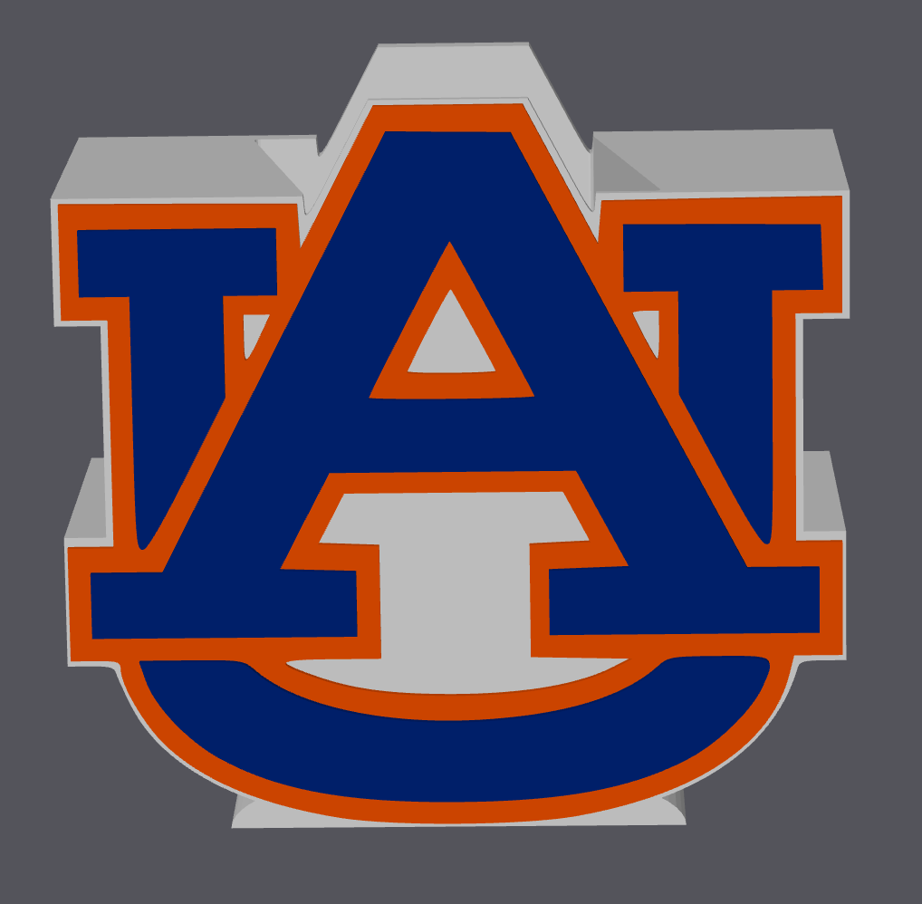 Auburn University Digital File | AU Soap Holder 3D Print File | College Football Decor (STL & 3MF File)