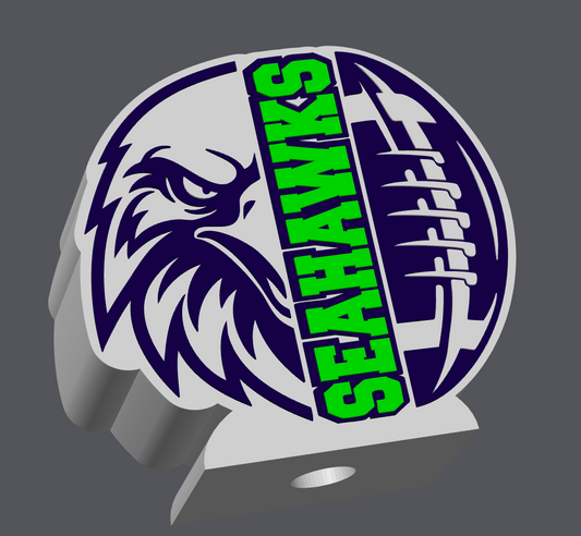 Seattle Football Soap Holder – Digital File (STL & 3MF Included)