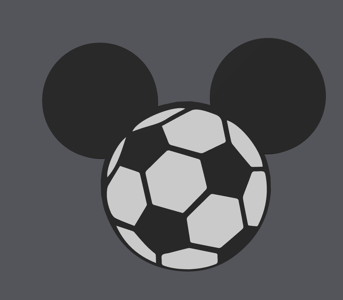 Soccer Mouse Inspired Straw Topper | 3D Print Digital File | Regular & Stanley Size Included | STL & 3MF | Sports Cup Charm