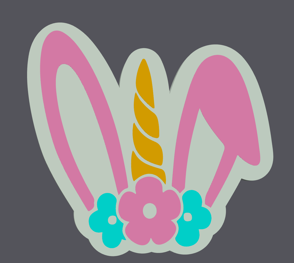 Easter Unicorn Straw Topper | STL & 3MF File | Regular & Stanley Size Included | 3D Print Digital Download | Spring Cup Charm