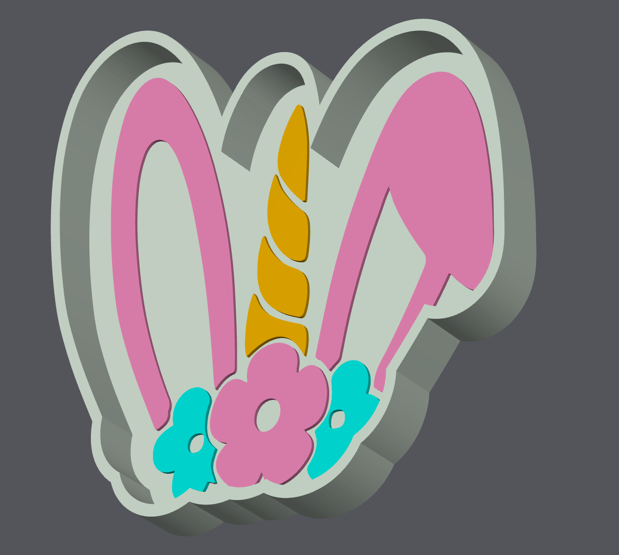 Easter Unicorn 3D Print Bundle | Soap Holder + Straw Topper + Trinket Tray | STL & 3MF Files | Commercial License Included