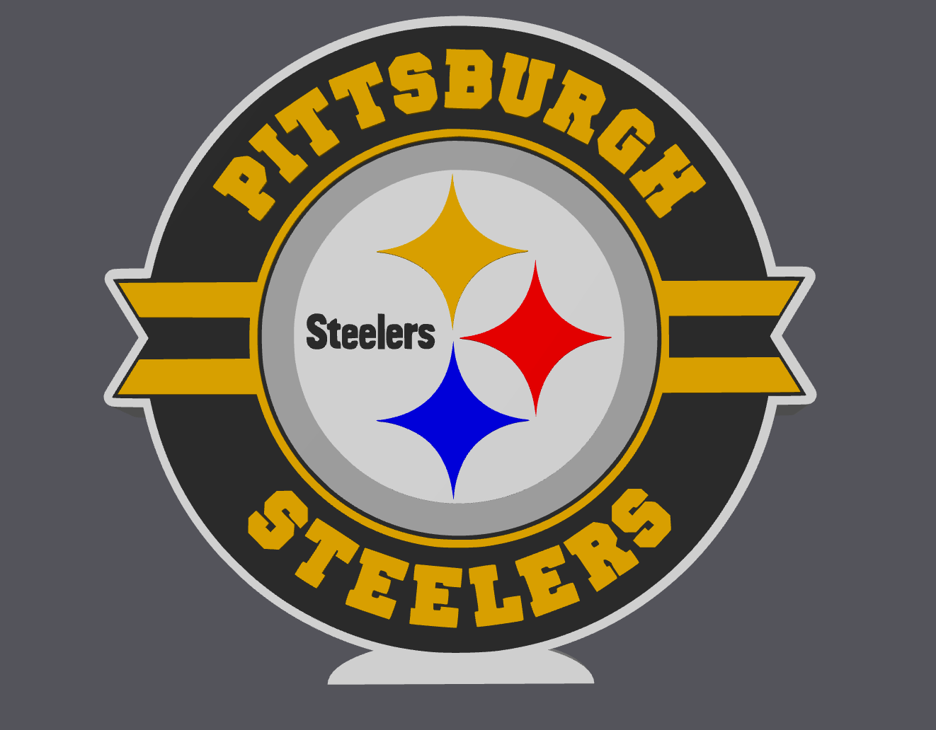 Pittsburgh Football Soap Holder – 3D Print Digital File (STL & 3MF Included)