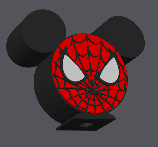 Spiderman Inspired Soap Holder – STL & 3MF Digital File | Superhero Bathroom Decor | Mouse Ear Soap Stand | 3D Print File ONLY