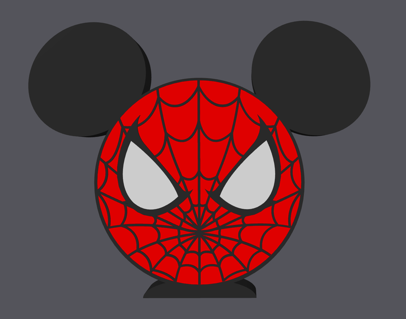 Spiderman Inspired Pen Holder – STL & 3MF Digital File | Mouse Ear Desk Organizer | Superhero Office Decor | 3D Print File ONLY