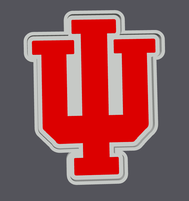 Indiana Hoosiers Trinket Tray STL & 3MF | IU Catch All Tray | Indiana Desk Decor | College Sports Organizer | Digital Download