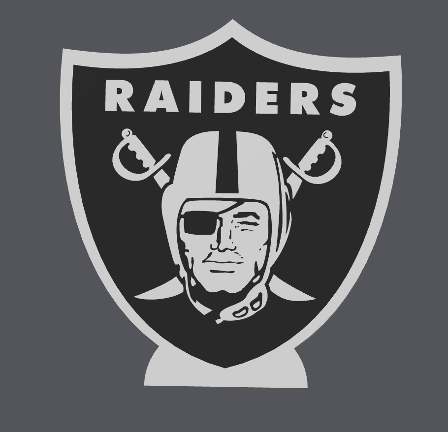 Raiders Pen Holder STL & 3MF | LV Football Desk Organizer 3D Print File | Raiders Logo Pencil Holder | Digital Download