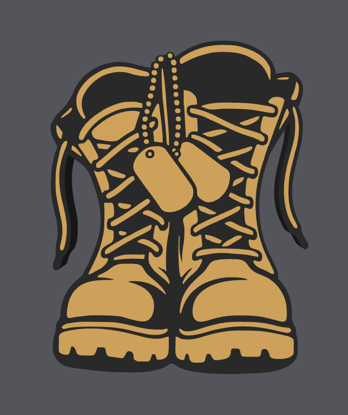 Military Boots Soap Holder – STL & 3MF Digital File | Bathroom Decor | 3D Print File | Veteran Gift