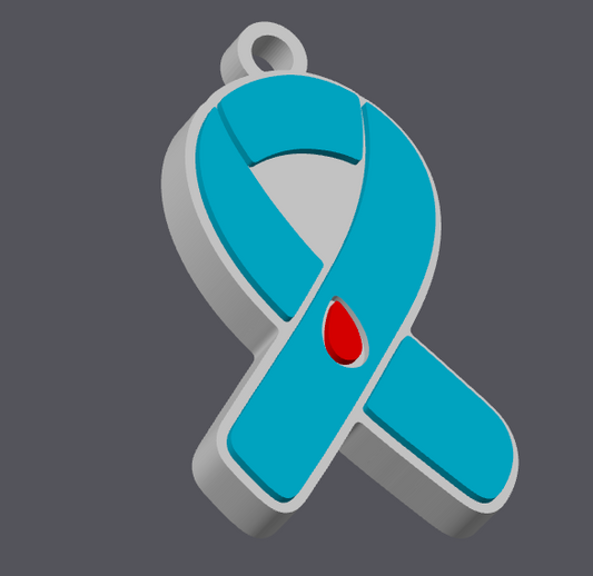 Type 1 Diabetes NFC Tag Digital File | STL & 3MF | Medical Alert NFC Tag | T1D Awareness Keychain | 3D Print File | Instant Download