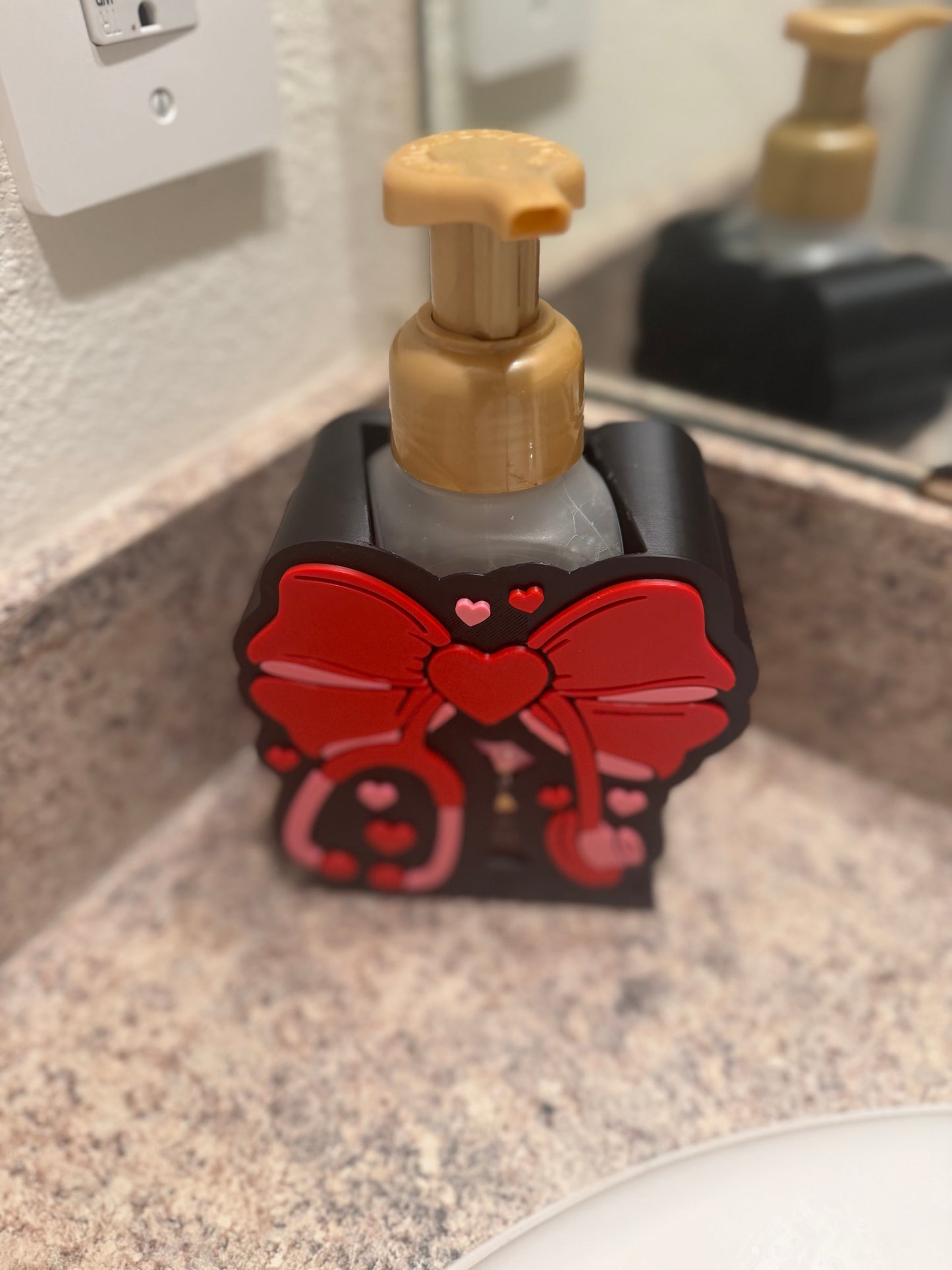 Valentine Nurse Soap Holder | Bath & Body Works Soap Holder | Nurse Gift | Valentine’s Day Bathroom Decor | Heart Stethoscope Soap Sleeve