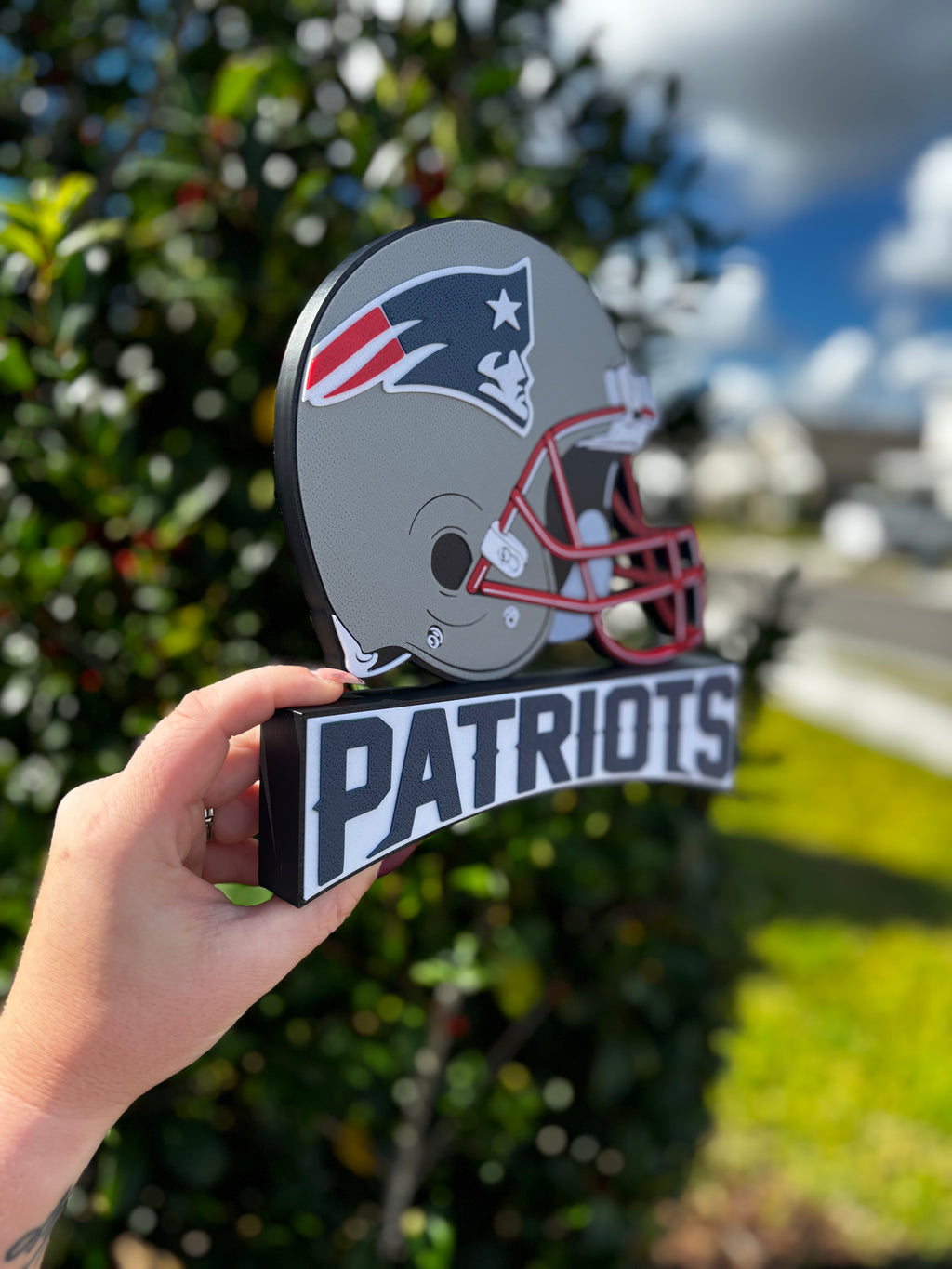 New England Patriots Desk/Table Stand