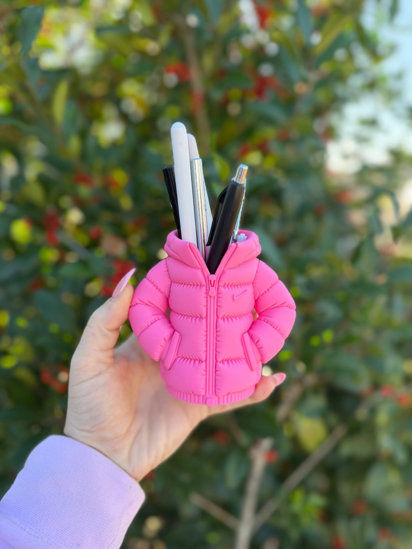 Puffer Jacket Pen Holder | Fashion Desk Organizer | Cute Jacket Pencil Holder | Office Desk Decor | Gift for Her