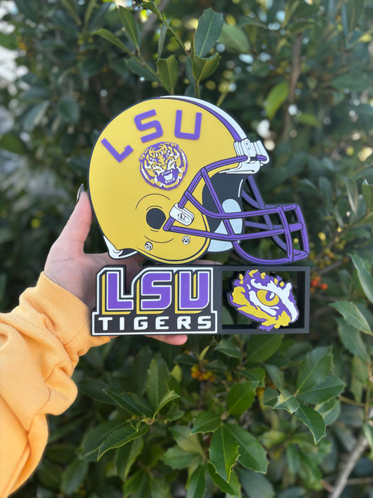LSU Tigers Football Desk/Table Stand