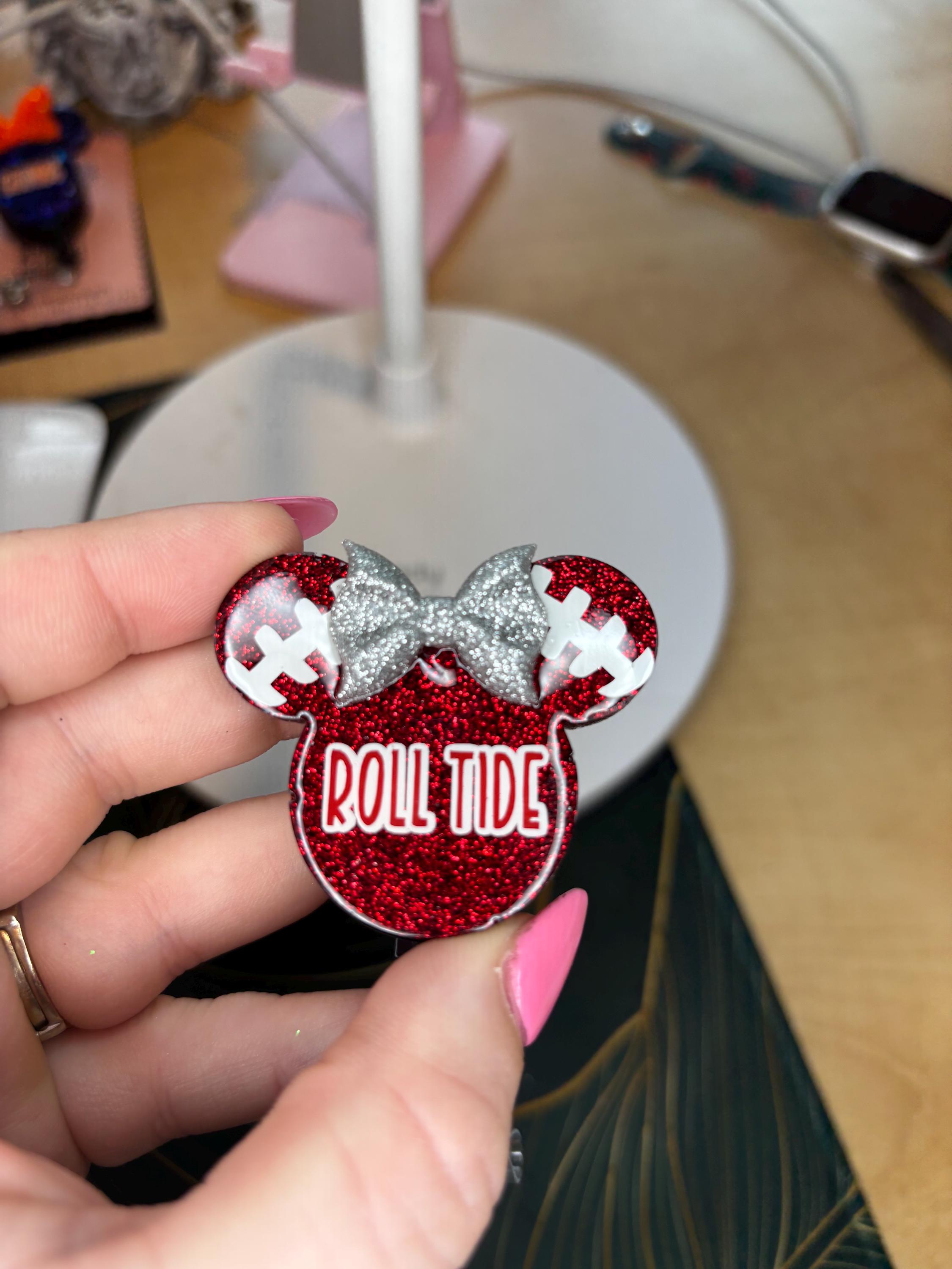 Alabama Roll Tide Badge Reel | Custom | Handmade