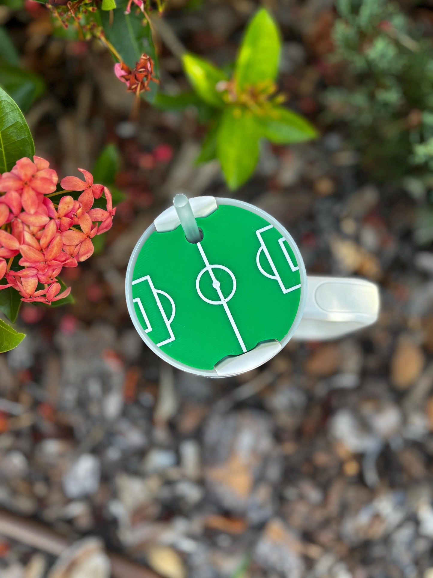 Sports Field Tumbler Toppers – Soccer, Football & Baseball Stadium Straw Covers | 40oz Tumbler Accessories | Game Day Gift for Sports Fans