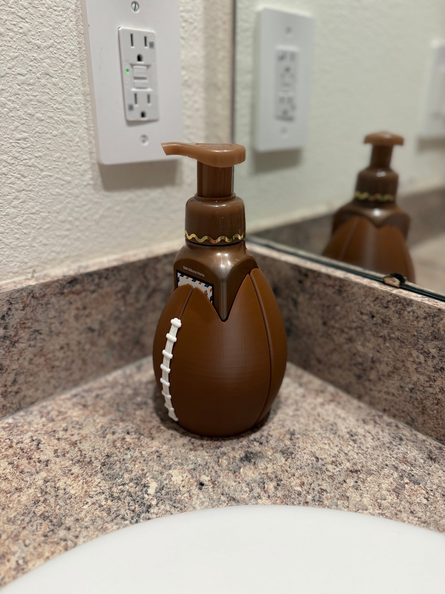 Football Bath & Body Works Soap Holder | Bathroom Decor | Football Fan Gift | Sports Bathroom Accessory