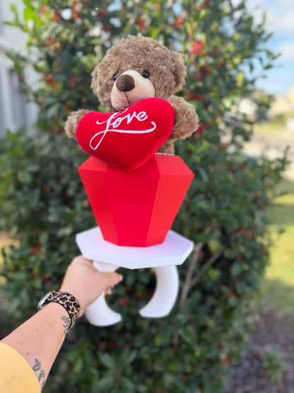 Oversized Ring Pop Decor – Valentine’s Day 3D Printed Gift – “I Love You” Engagement Ring Prop – Cute Valentine Display – Gift for Her or Him