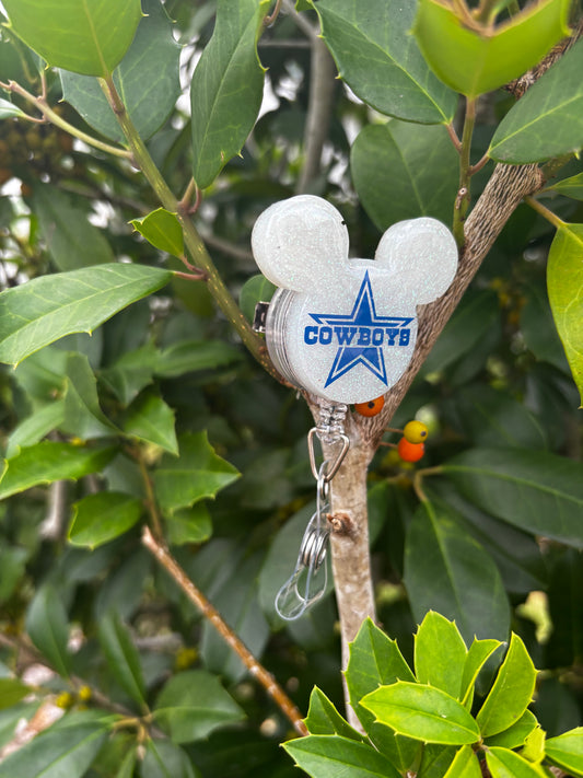 Dallas Cowboys Mickey Mouse Badge Reel