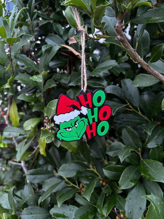 Grinch Christmas Ho Ho Ho Ornament