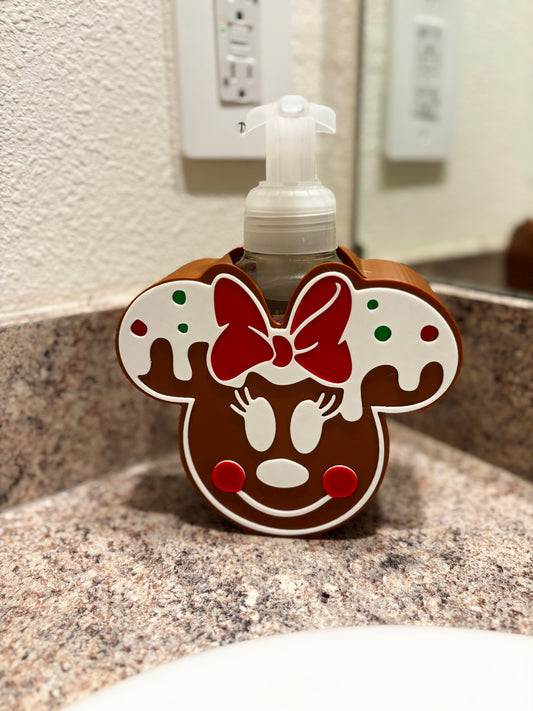 Bath & Body Works Minnie Christmas Soap Dispenser Holder