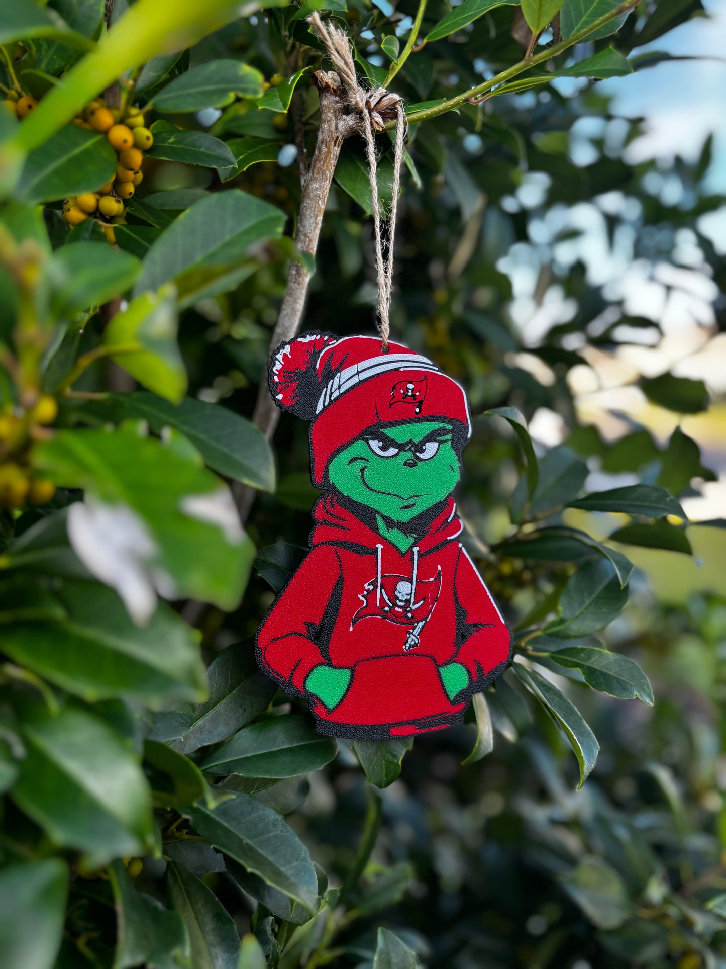 Tampa Bay Buccaneers Grinch Ornament