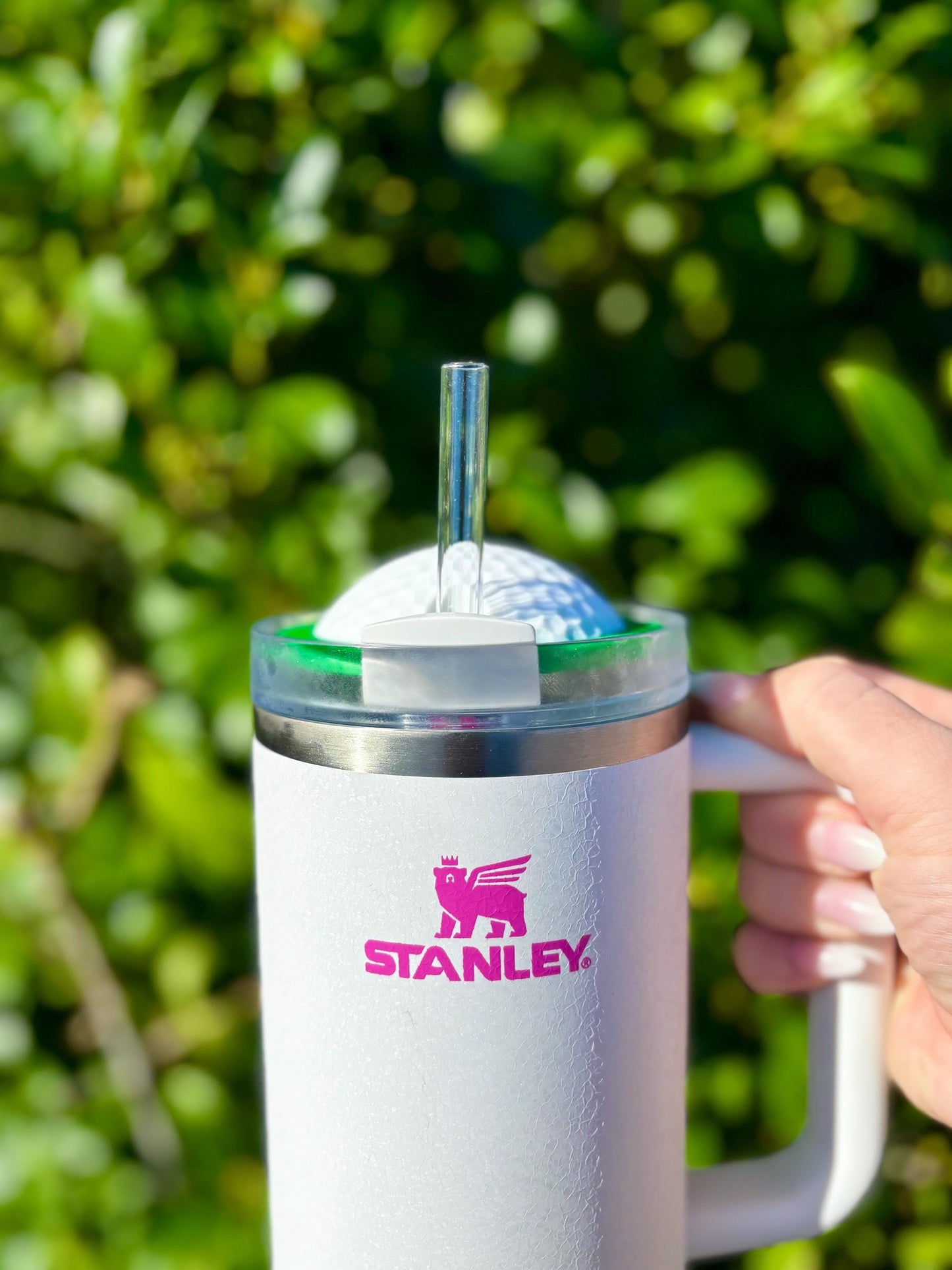 Golf Ball Stanley Tumbler Topper – Fun Golf-Themed Lid Decoration for 40oz & 30oz Stanley Cups – Unique Gift for Golf Lovers