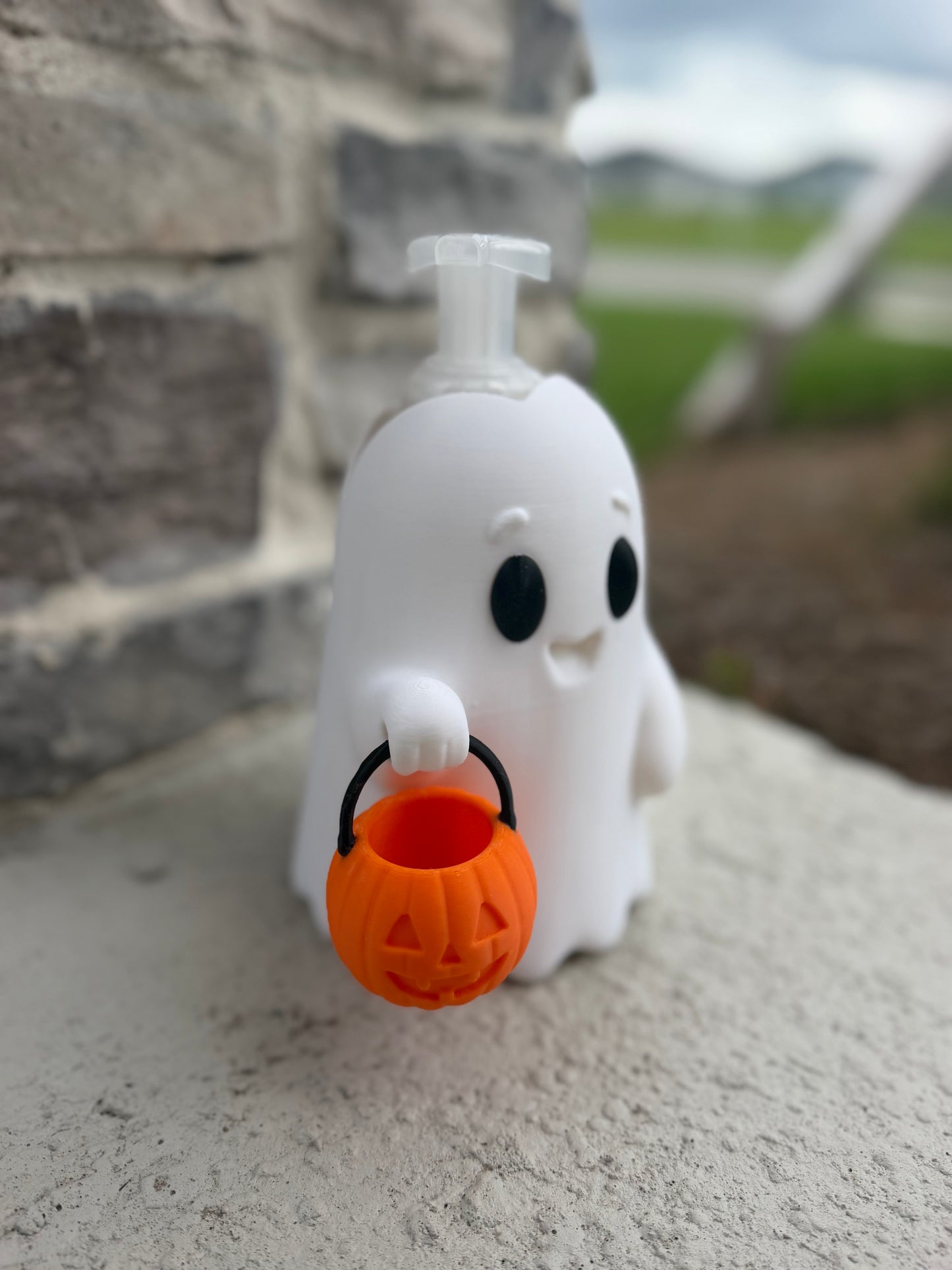 Ghost Bath & Body Works Soap Holder | Halloween Foaming Soap Sleeve | 3D Printed Ghost Bathroom Decor | Fall Kitchen Sink Decor | Gift