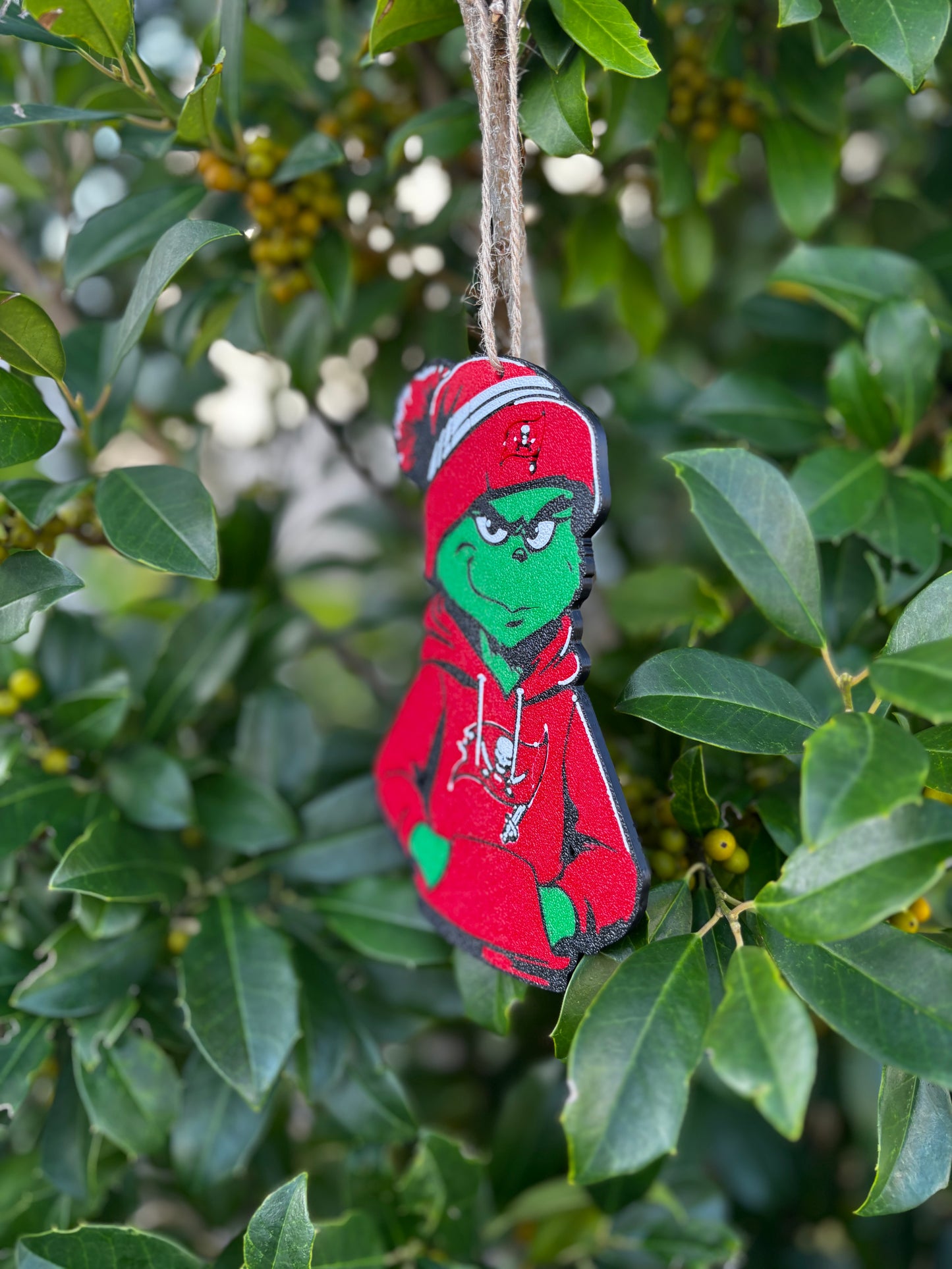 Tampa Bay Buccaneers Grinch Ornament